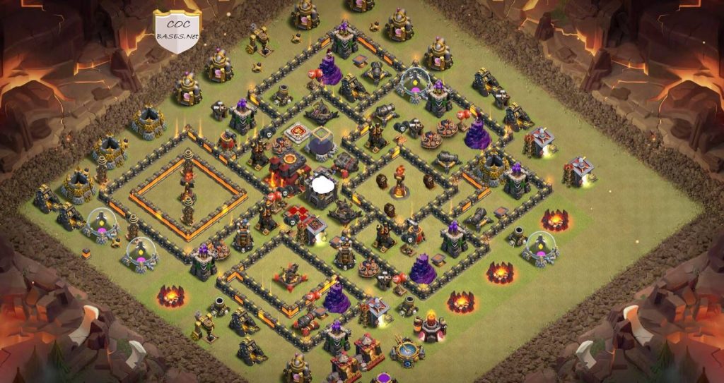 unbeatable th10 war base with link