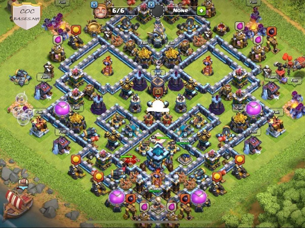 unbeatable th13 war base anti 3 star