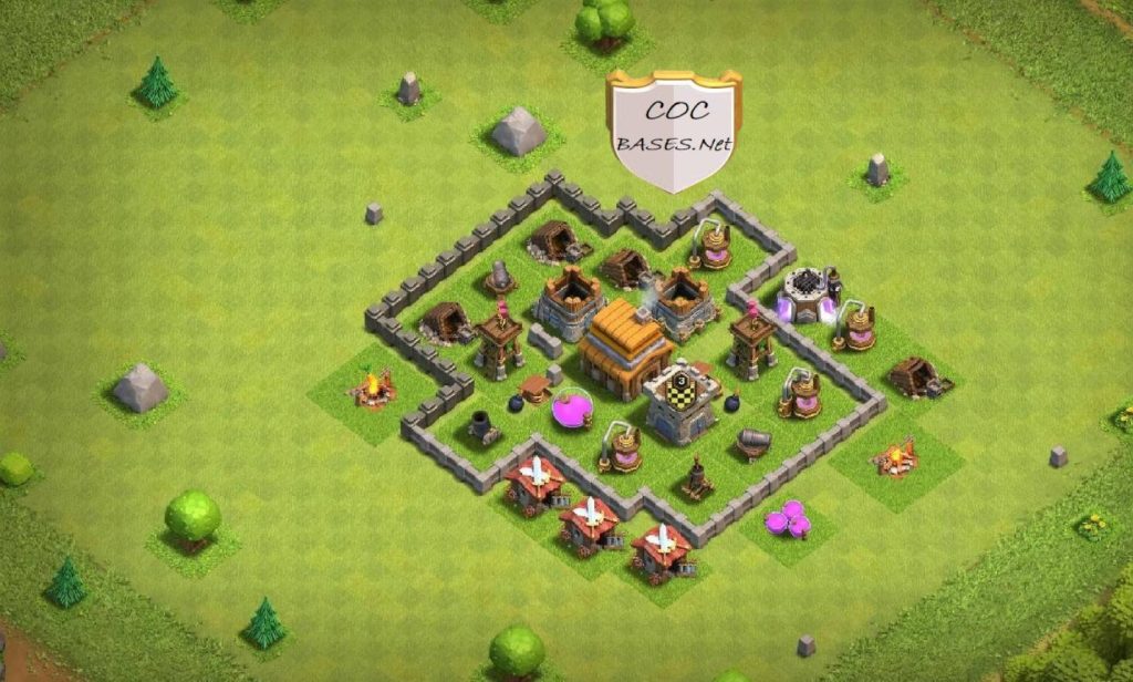 unbeatable th4 farming base with link