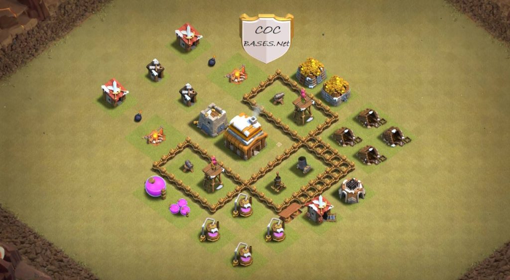 unbeatable th4 war base with link