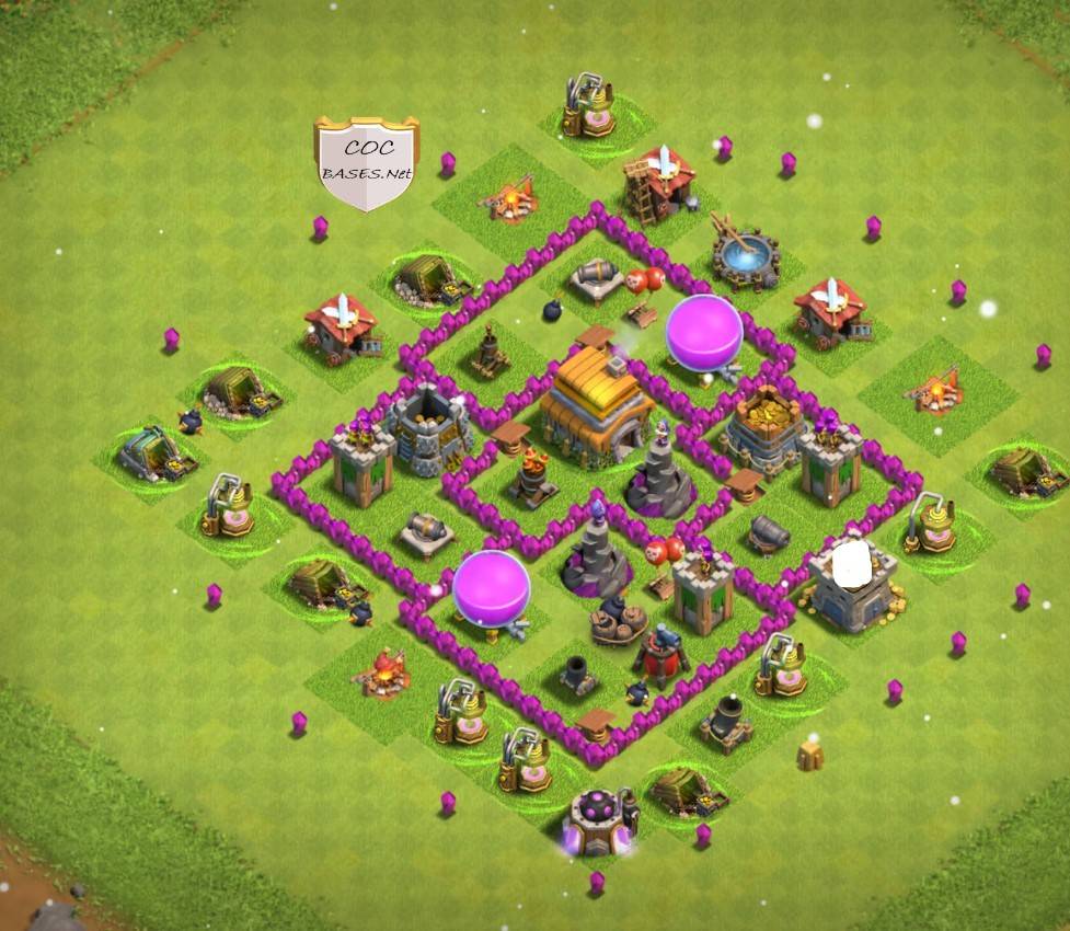 unbeatable th6 base with link trophy pushing
