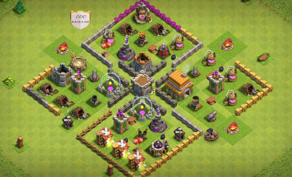 unbeatable th6 war base anti everything