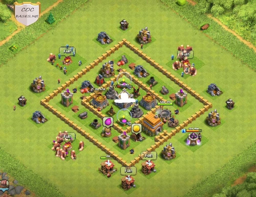 unbeatable th6 war base with link