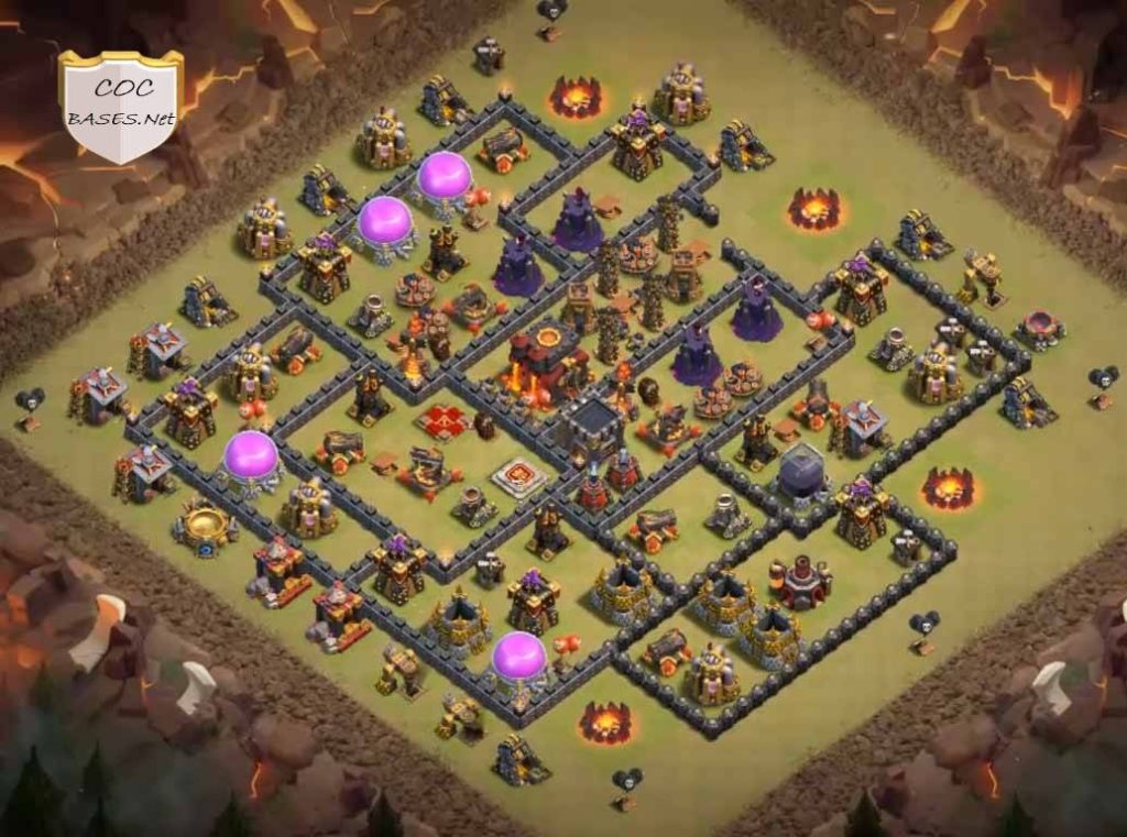 war base clash of clans town hall 10 design download