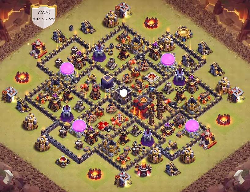 war layout coc town hall 9 base copy link