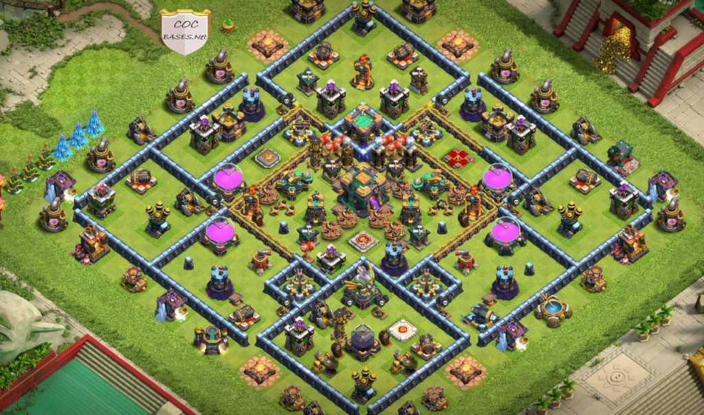 best th14 farming base for air attack