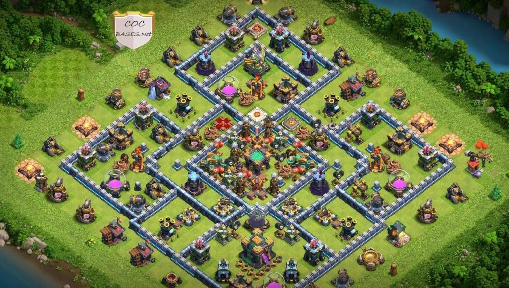 best town hall base 14
