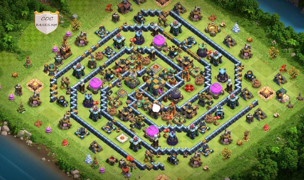 clan castle centralized level 14 loot protection layout