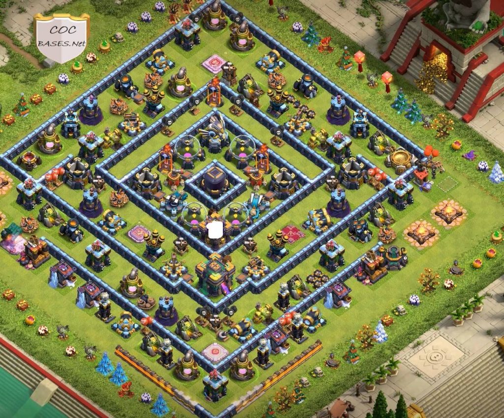 clash of clans anti everything farming layout link level 14