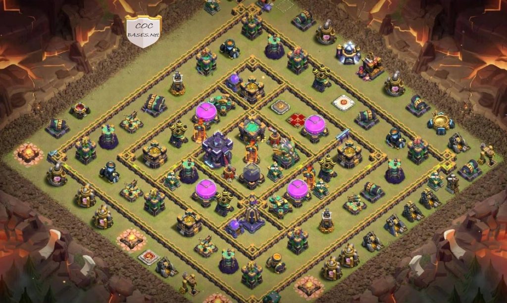 clash of clans anti everything trophy layout link level 15