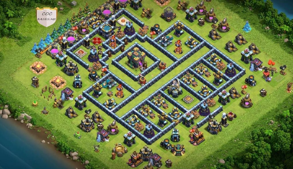 clash of clans anti everything war layout link level 14