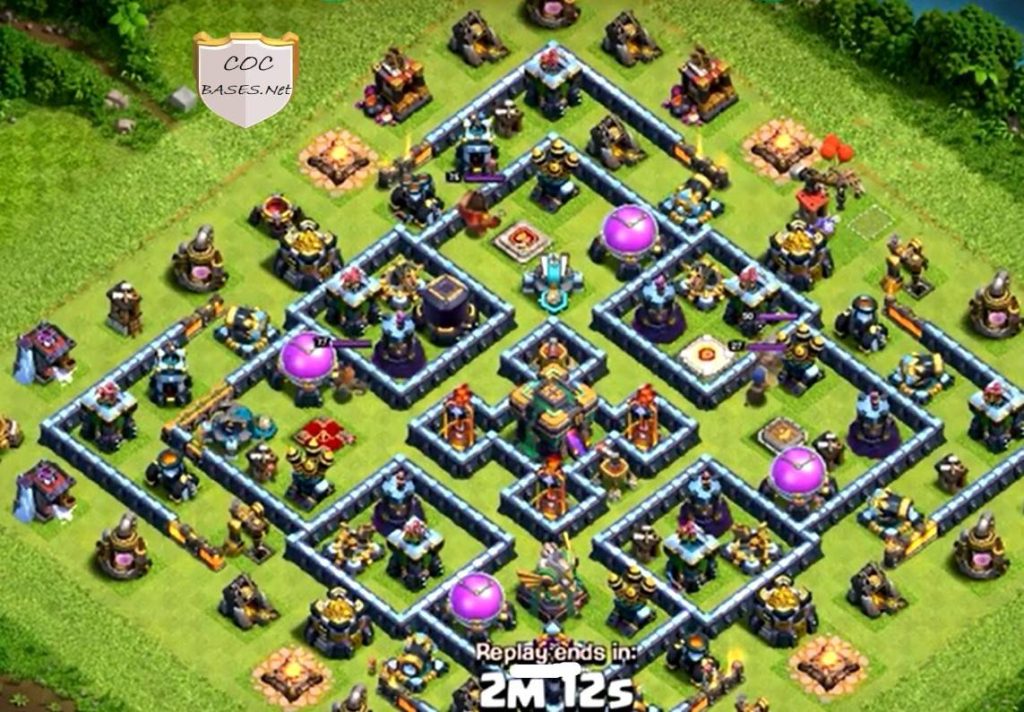 clash of clans level 14 hybrid base link