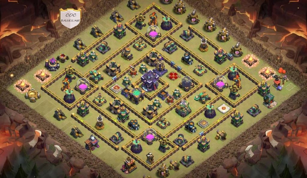 clash of clans level 15 loot protection base link