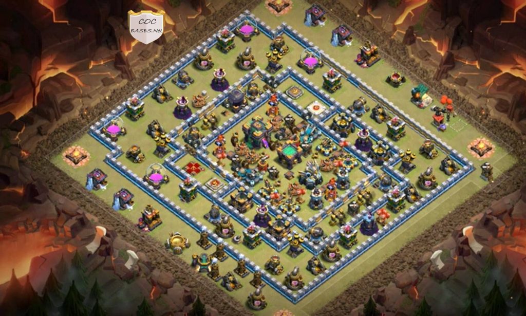 clash of clans th14 hybrid base link