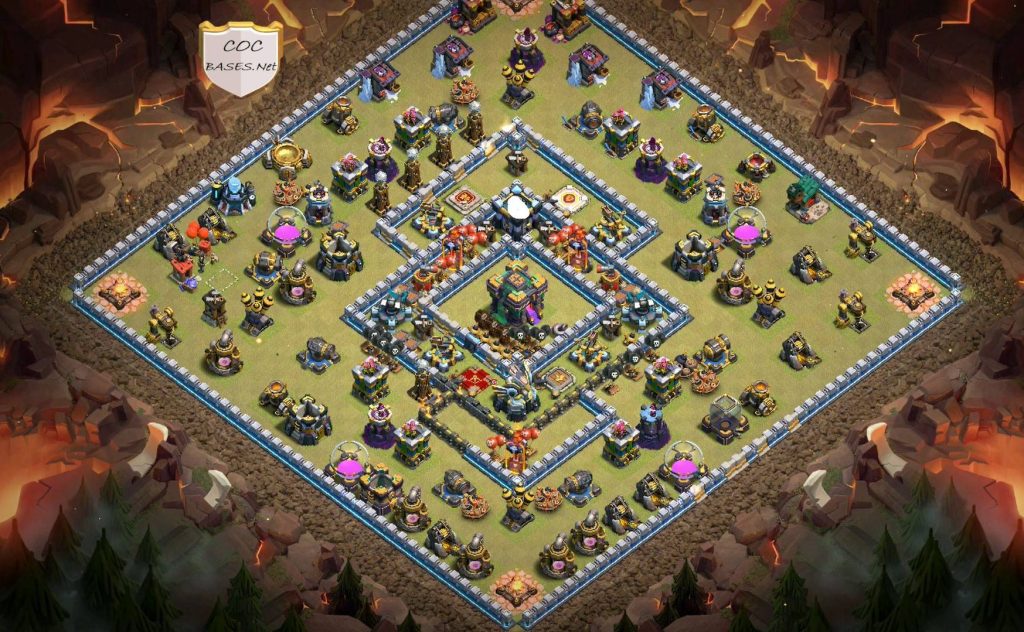 clash of clans th14 trophy base link
