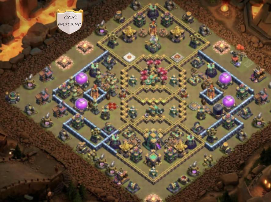 clash of clans th14 war base link