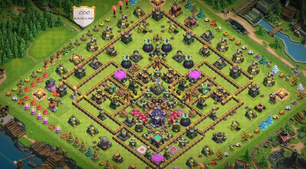 clash of clans th15 base anti everything