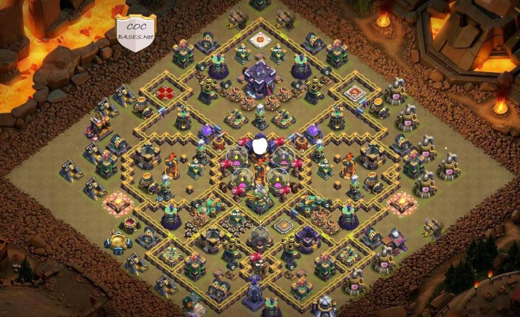 clash of clans th15 farming layout link