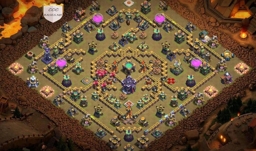 clash of clans th15 layout war anti 3 star with link