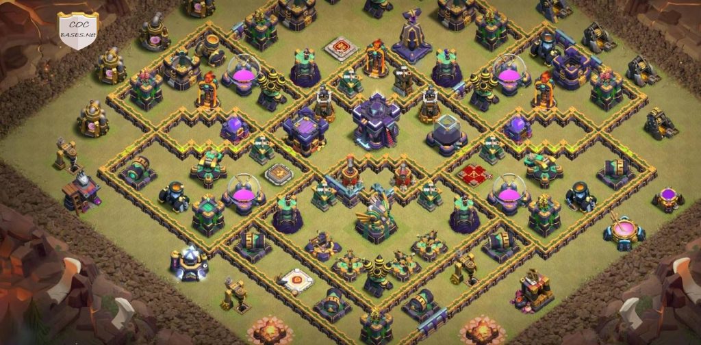 clash of clans th15 trophy base anti everything