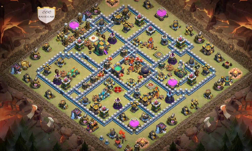 clash of clans town hall 14 best war base link