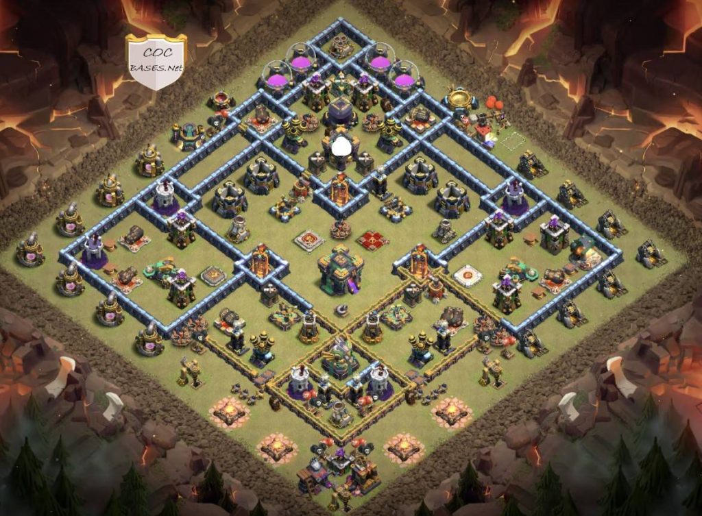 clash of clans town hall 14 trophy base