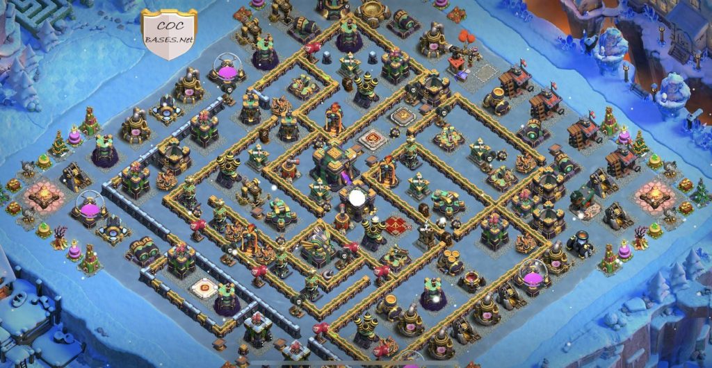 clash of clans town hall 14 trophy base layout