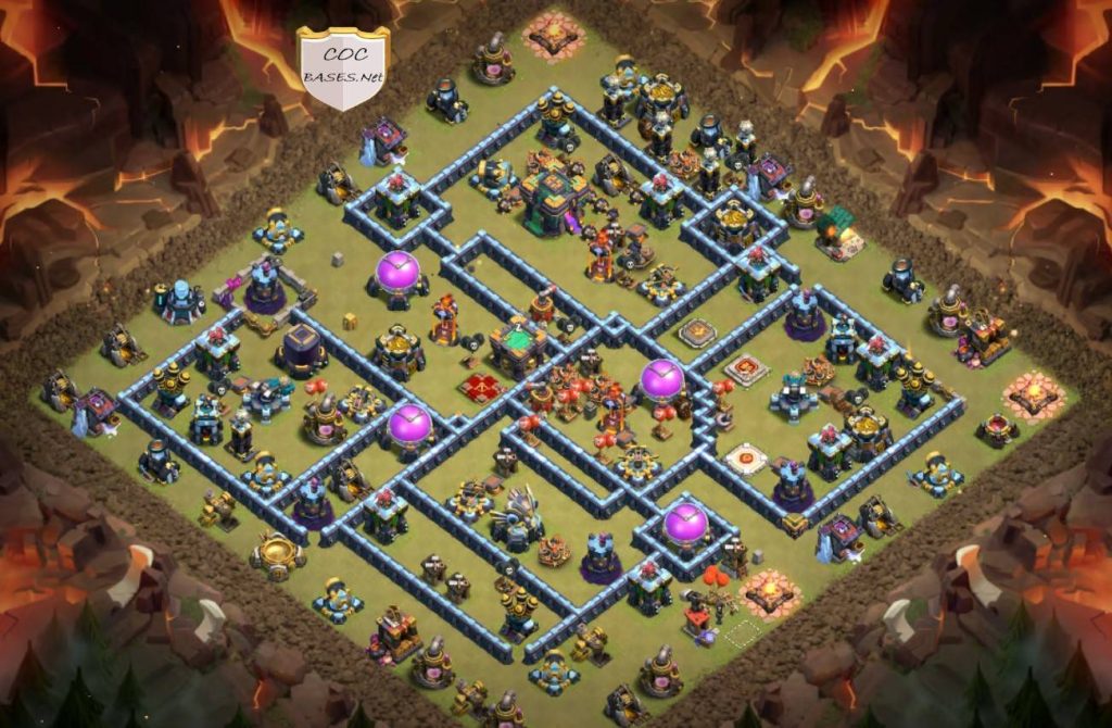 clash of clans town hall 14 war base link anti everything