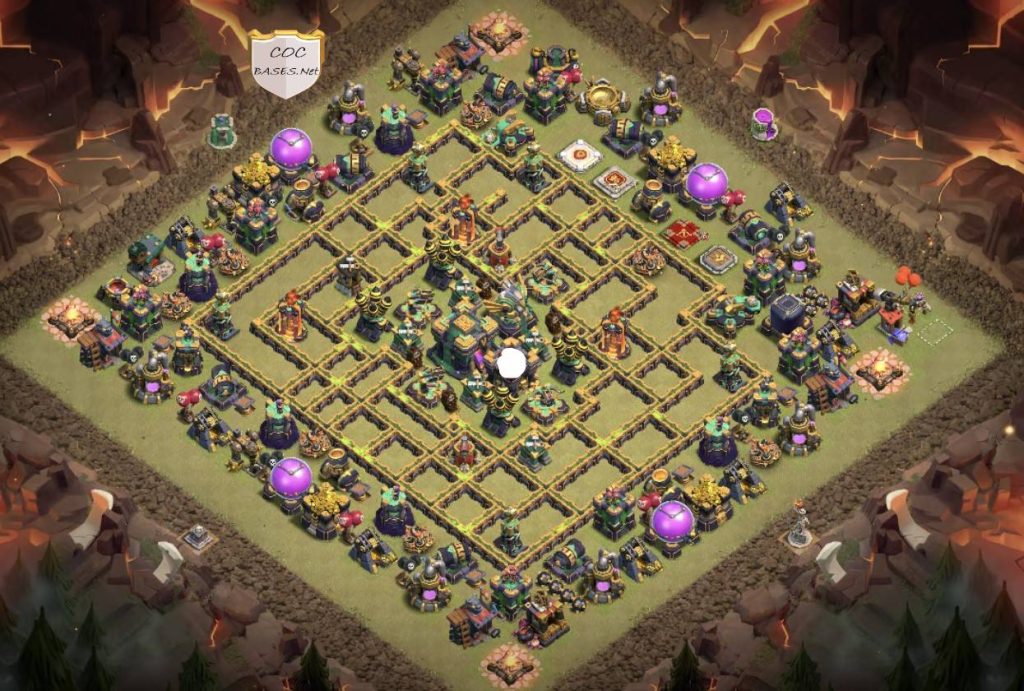 clash of clans trophy push th14 anti all troops