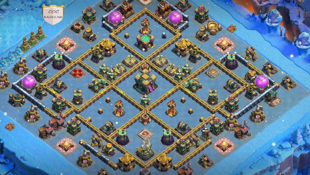 coc cwl undefeated th14 war base download