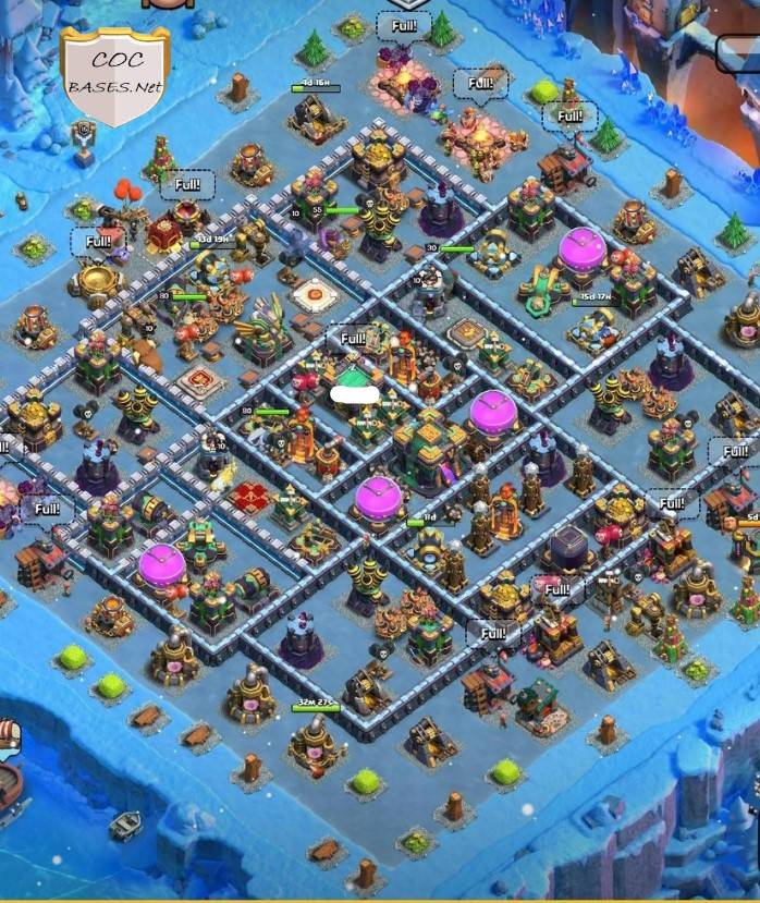coc farming loot protection town hall 14 defense base