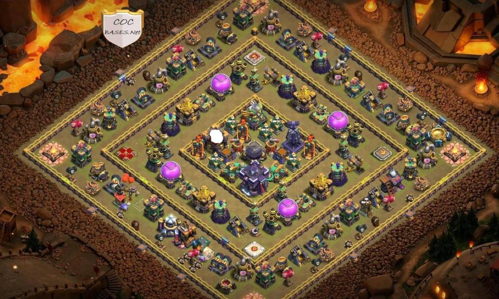 coc farming town hall 15 layout anti all troops