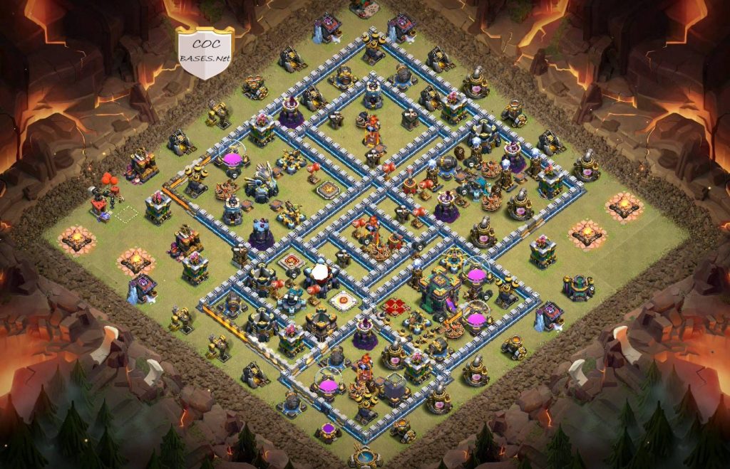 coc th14 base with link