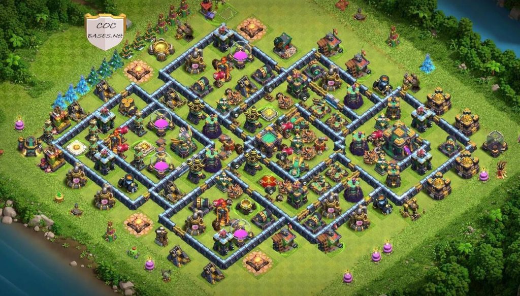 coc th14 village links for clan league