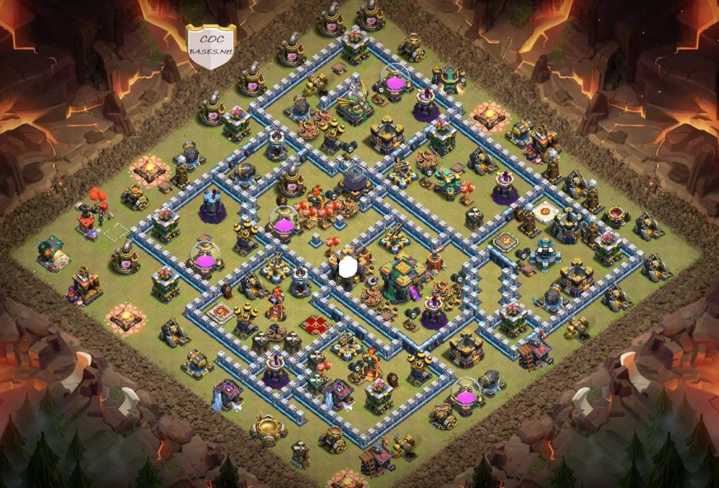 coc town hall 14 war base hd images