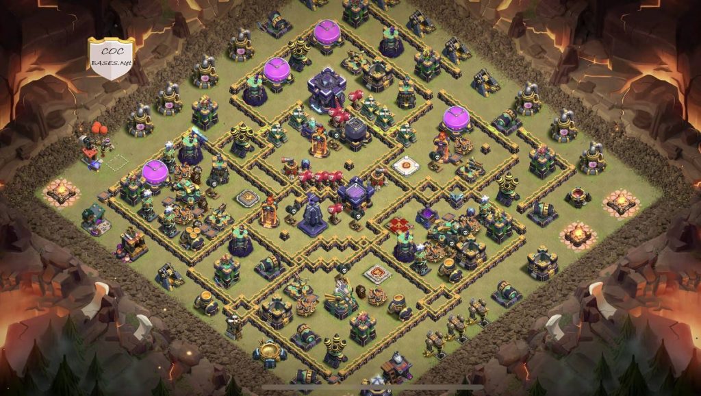 coc townhall 15 war layout with link