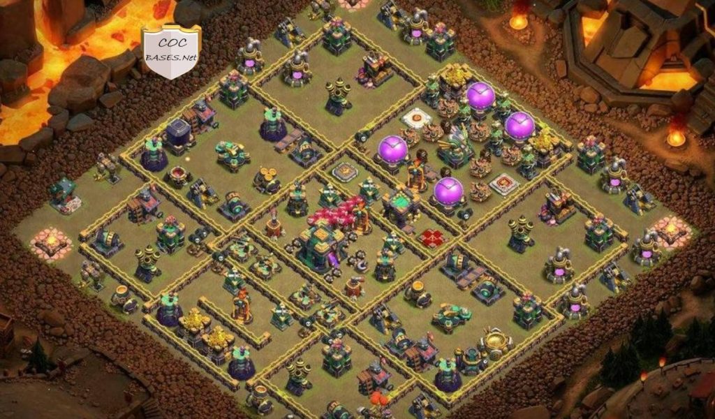 coc trophy push town hall 14 base link