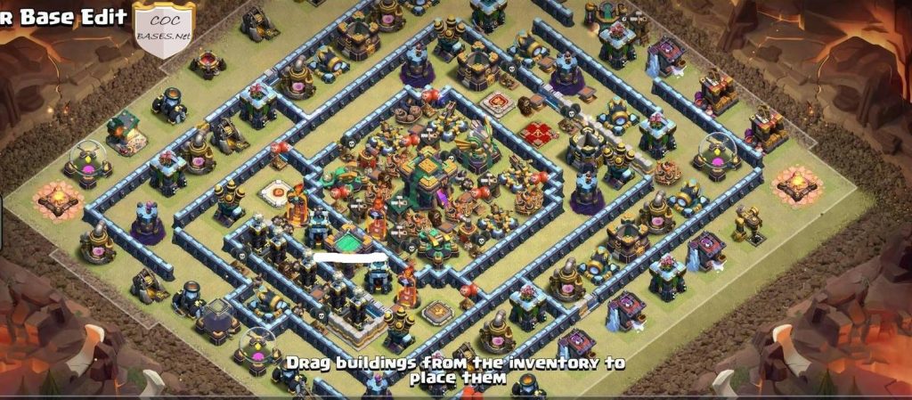 new best th14 trophy base layout 2023