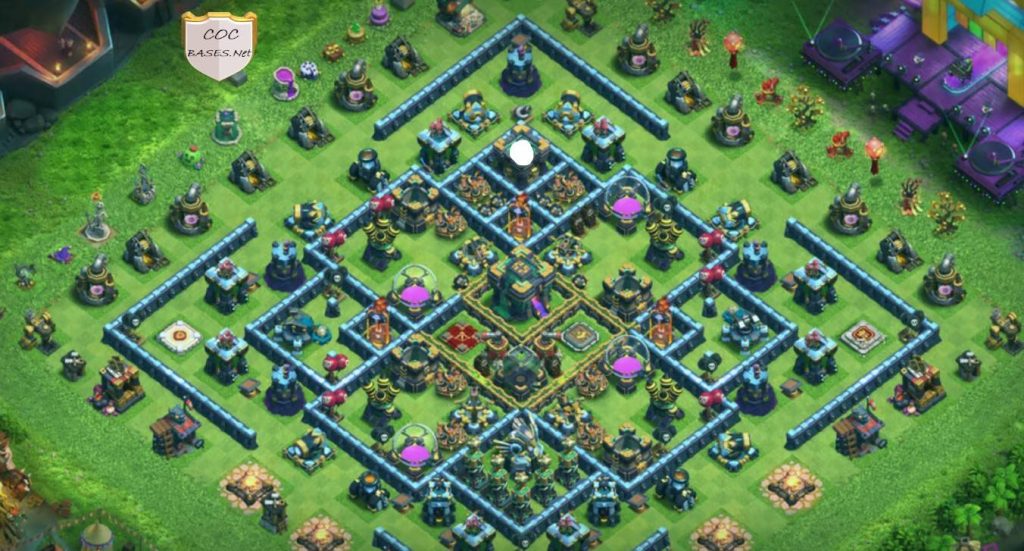 th14 trophy base anti all troops