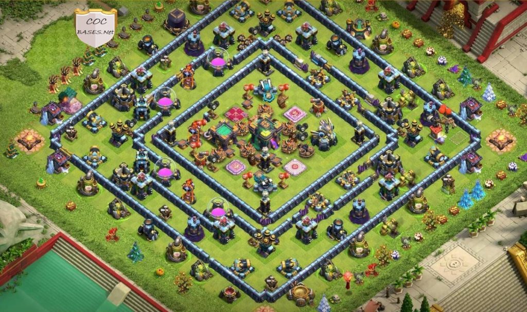 town hall 14 hybrid base anti 2 star