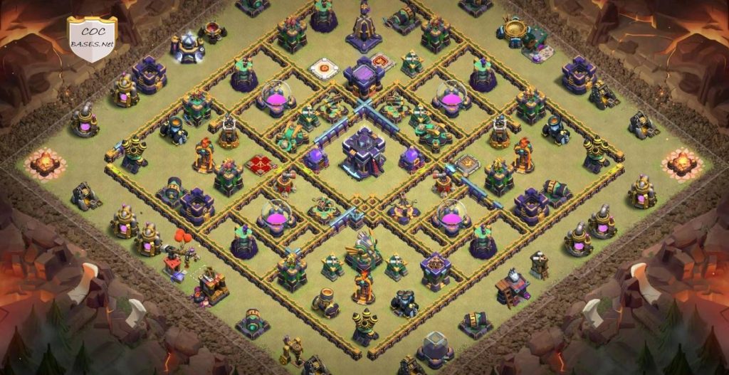 undefeated clash of clans town hall 15 war layout